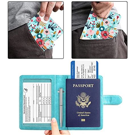 rfid passport holder with cdc vaccination card protector|Vaccination Passport Holder CDC Issued Vaccine .